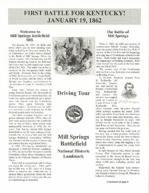 Mill Springs brochure